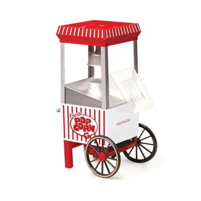 Nostalgia Old Fashioned Hot Air Tabletop Popcorn Machine In Red;white