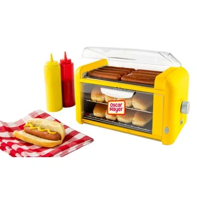 Nostalgia Oscar Mayer Hot Dog Roller Grill With Cover In Yellow
