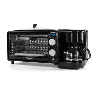 Nostalgia Retro 3-in-1 Breakfast Station In Black