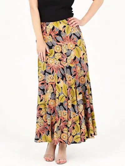 Nostalgia Rio Maxi Skirt In Black Multi