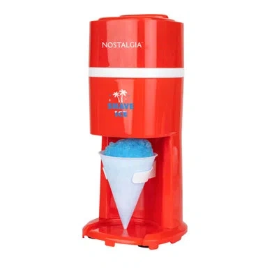Nostalgia Shave Ice And Snow Cone Machine In Red