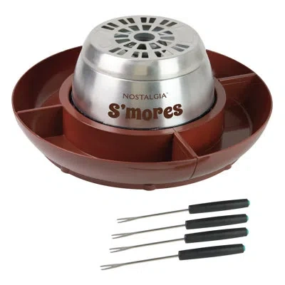 Nostalgia S'mores Maker In Silver;brown