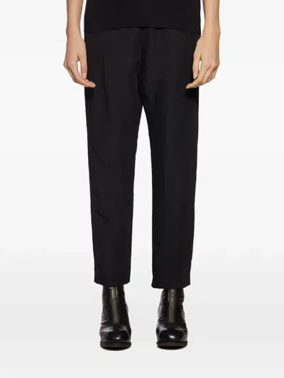 Nostra Santissima Cropped Straight-leg Trousers In Black