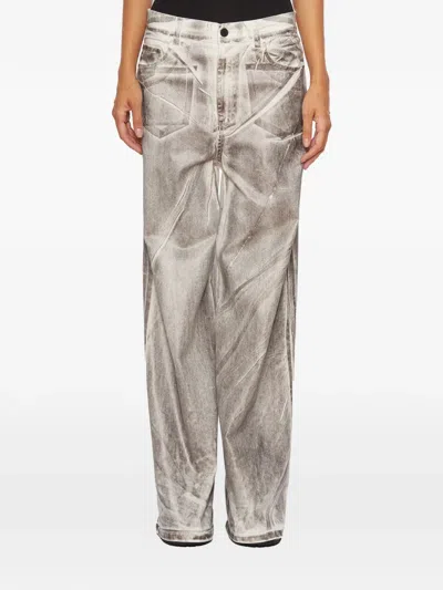 Nostra Santissima Printed Jeans In White