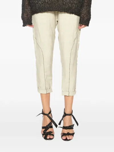 Nostra Santissima Stitching Trousers In Neutral