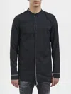 Nostrasantissima Cotton Shirt With Piping In Black