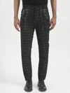 Nostrasantissima Four-button Slouchy Pants In Black