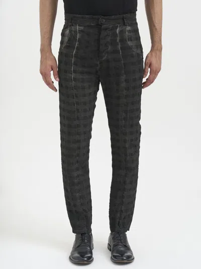 Nostrasantissima Four-button Slouchy Pants In Black