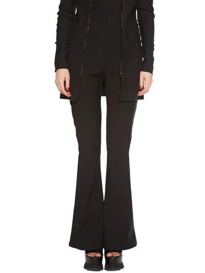 Nostrasantissima High Waist Flared Trousers In Black