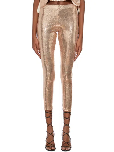 Nostrasantissima Leggings Full Paillettes In Gold