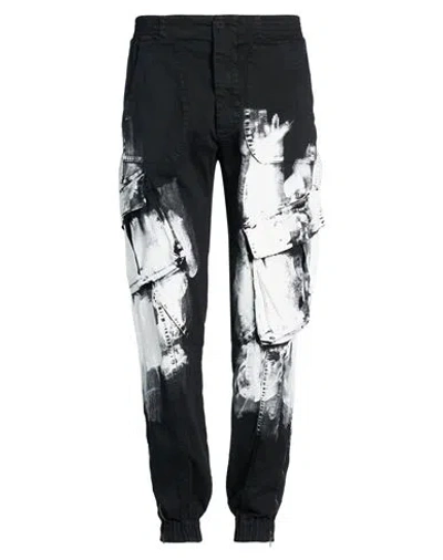 Nostrasantissima Man Jeans Black Size 34 Cotton, Elastane