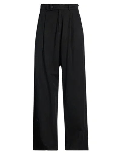 Nostrasantissima Man Pants Black Size 36 Linen, Cotton, Elastane