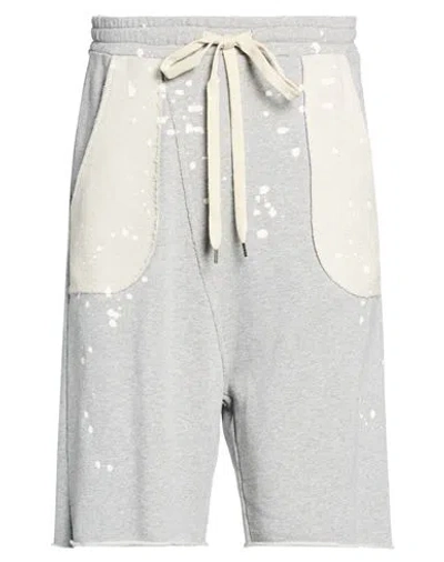 Nostrasantissima Man Shorts & Bermuda Shorts Grey Size 30 Cotton In Blue