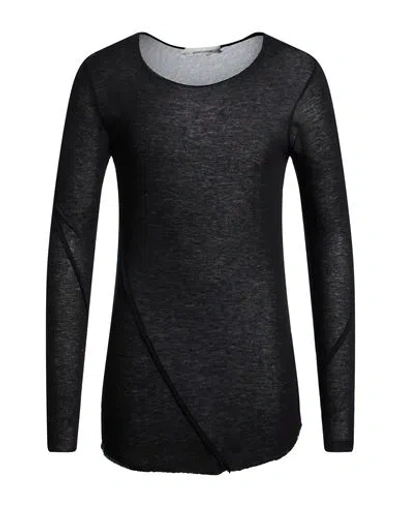 Nostrasantissima Man T-shirt Black Size 40 Viscose, Wool