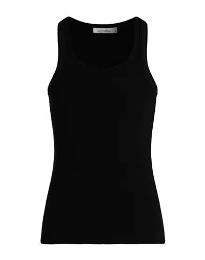 Nostrasantissima Man Tank Top Black Size 36 Cotton, Elastane