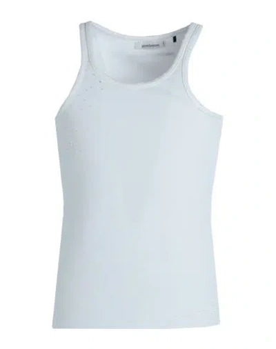 Nostrasantissima Man Tank Top White Size 42 Cotton, Elastane