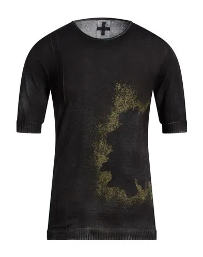 Nostrasantissima Man Turtleneck Black Size 42 Viscose, Wool