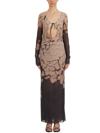 Nostrasantissima Printed Tulle Dress