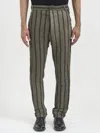 Nostrasantissima Striped Pants In Brown