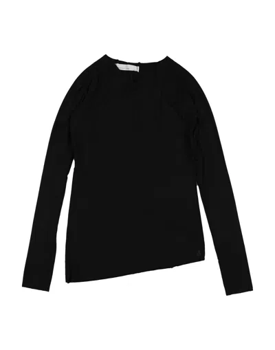 Nostrasantissima Babies'  Toddler Girl T-shirt Black Size 6 Viscose, Elastane