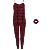 Not A Morning Person Women's Baby Girl Jogger Pajama Set In Black