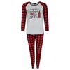 Not A Morning Person Women's Buffalo Check Long Sleeve Pajama Set In Red