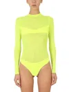 Not After Ten Long Sleeve Bodysuit In Yellow