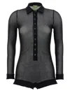 Not After Ten Whole Mesh Sweatsuit In Black