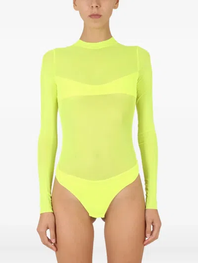 Not After Ten Mini Crossbar Snap Button Top For Women In Yellow