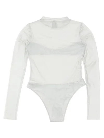 Not After Ten Medium Neck Tulle Body In Silver