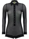Not After Ten Whole Mesh Sweatsuit In Black