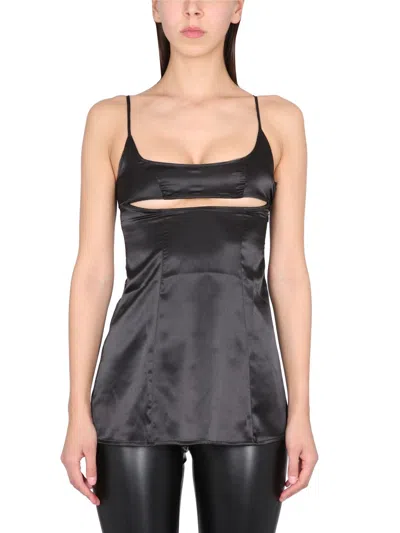 Not After Ten Top Cut Out In Black