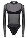 Not After Ten Tulle Body Tops Black