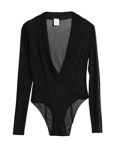 Not After Ten Woman Bodysuit Black Size S Polyamide, Elastane