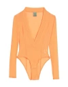 Not After Ten Woman Bodysuit Orange Size M Polyamide, Elastane
