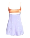 Not After Ten Woman Mini Dress Lilac Size 8 Polyester, Elastane In Purple
