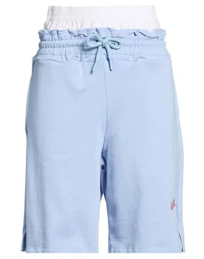 Not After Ten Woman Shorts & Bermuda Shorts Light Blue Size M Cotton
