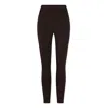 Not Basics Women's Brown Organic Cotton Leggings, Hot Fudge In Brown