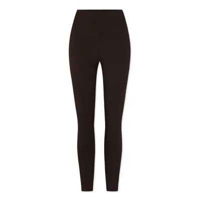Not Basics Women's Brown Organic Cotton Leggings, Hot Fudge