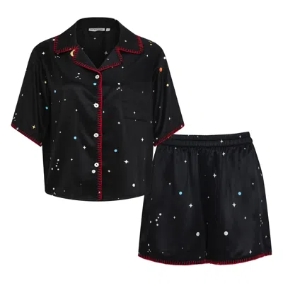 Not Just Pajama Women's Black Galaxy Edition