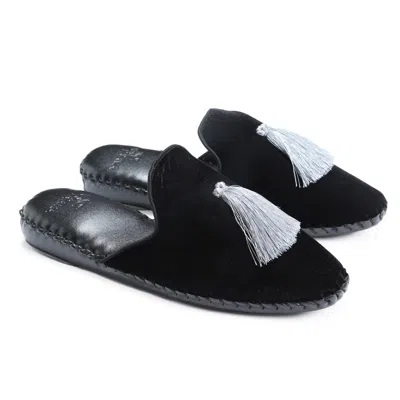 Not Just Pajama Women Classic Handmade Slippers - Black