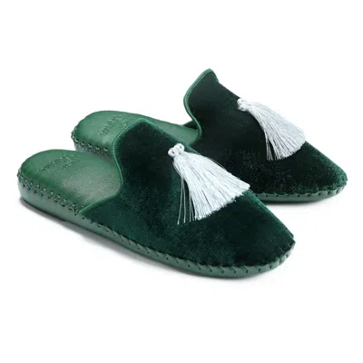 Not Just Pajama Women Classic Handmade Slippers - Green