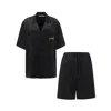 Not Just Pajama Women's Dachshund Delight Silk Short Set - Black In Black