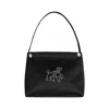 Not Just Pajama Women's Diamond Poodles Silk Handbag - Black