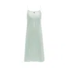 Not Just Pajama Women's Little Heart Collection Silk Slip Dress - Light Blue In Blue
