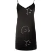 Not Just Pajama Women's The Dream Art Printed Silk Dress - Black In Black