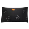 Not Just Pajama Women's The Dream Art Printed Silk Pillowcase - Black In Black