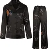 Not Just Pajama Women's The Dream Long Pajamas 2-piece Set - Black In Black