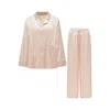 Not Just Pajama Women's Timeless Collection Silk Long Pajama Set - Rose Pink In Pink