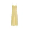 Not Just Pajama Women's Timeless Collection Silk Slip Dress - Corn Yellow In Yellow